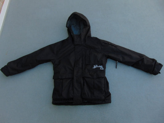 Winter Coat Child Size 10-12 Burton Black Snowboarding With Snow Belt