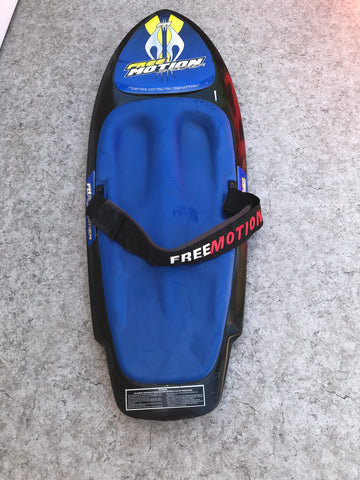 Water Sports Kneeboard Free Motion 56 x 20 inch Heavy Thick Velcro Strap Minor Wear