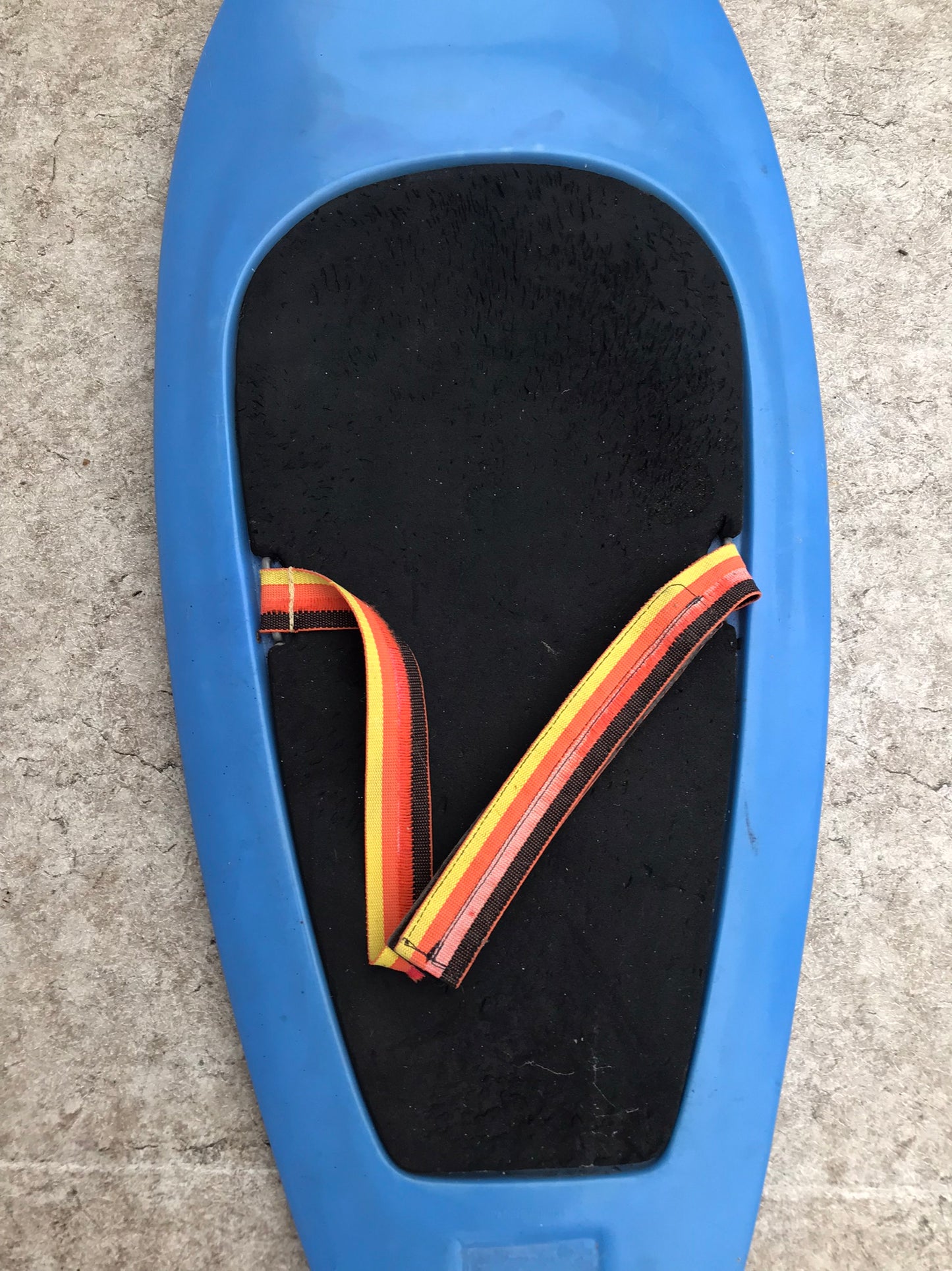 Water Sports Kneeboard Surf, Boogie Bodyboard 56 x 20 inch Heavy Thick Velcro Strap Some Wear Marks on The Black Pad