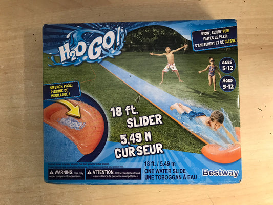 Water Sports Slip n Slide 19 Feet Slider With Drench Pool New In Box Age 5-12