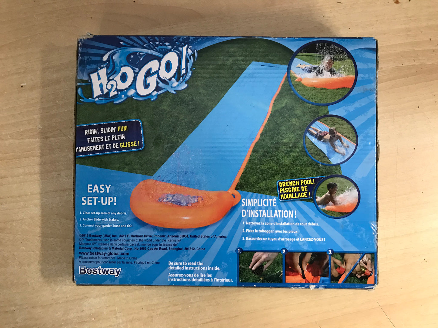 Water Sports Slip n Slide 19 Feet Slider With Drench Pool New In Box Age 5-12