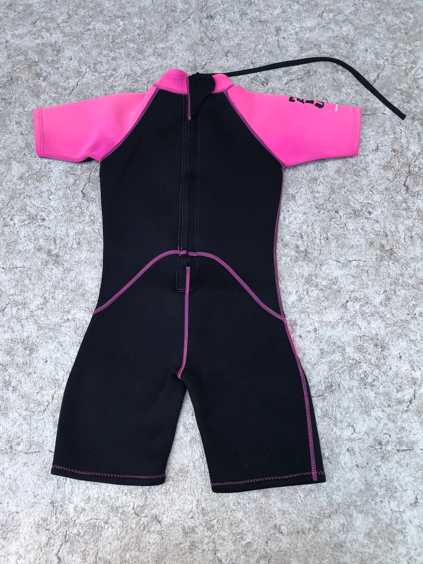 Wetsuit Child Size 10-12 Wavewear Pink Grey 2-3 mm Neoprene Excellent