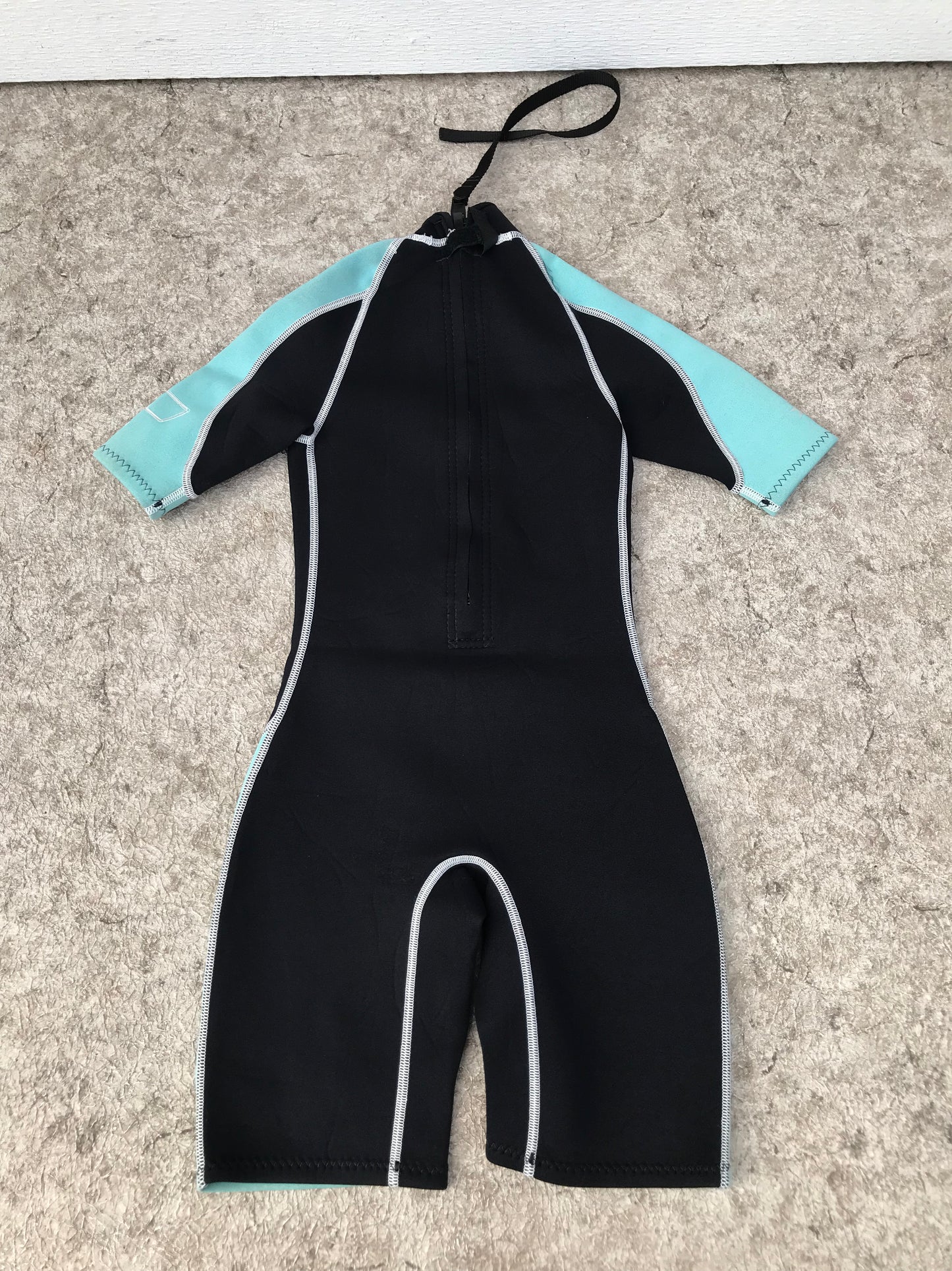 Wetsuit Child Size 10 Black Aqua  2-3 mm Neoprene Excellent