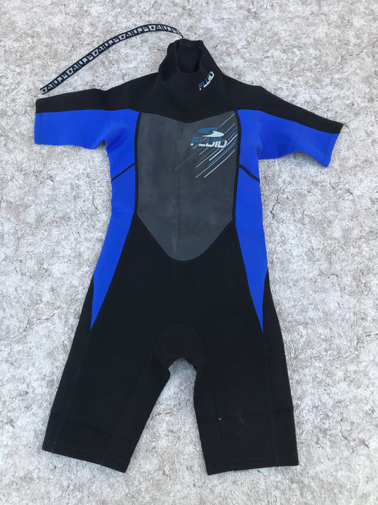 Wetsuit Child Size 10 Fluid Black Blue 2-3 mm Neoprene Excellent