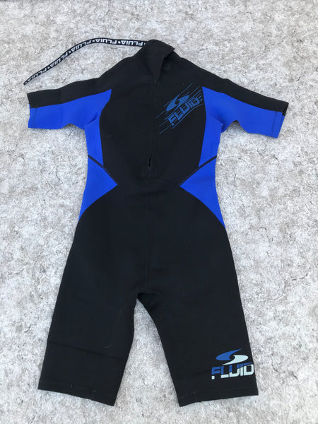 Wetsuit Child Size 10 Fluid Black Blue 2-3 mm Neoprene Excellent
