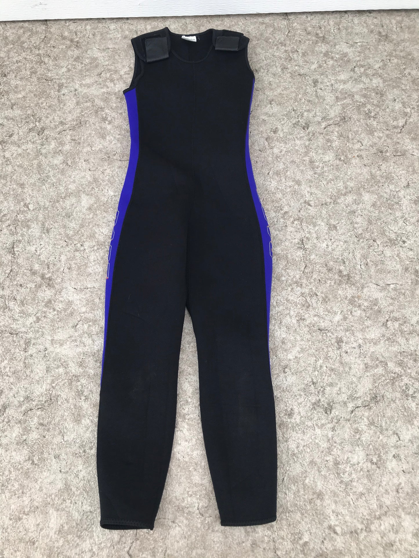 Wetsuit Child Size 10 Full John Bare Black Purple 2-3 mm Neoprene Excellent