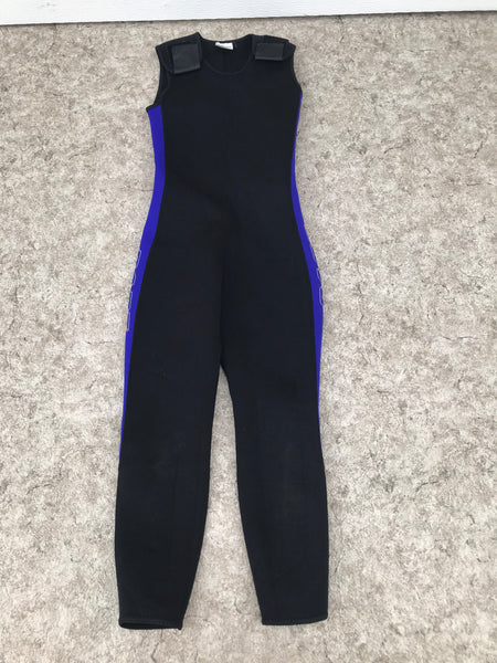 Wetsuit Child Size 10 Full John Bare Black Purple 2-3 mm Neoprene Excellent