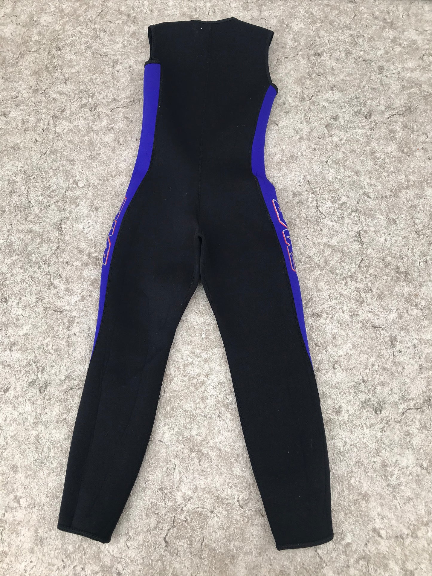 Wetsuit Child Size 10 Full John Bare Black Purple 2-3 mm Neoprene Excellent
