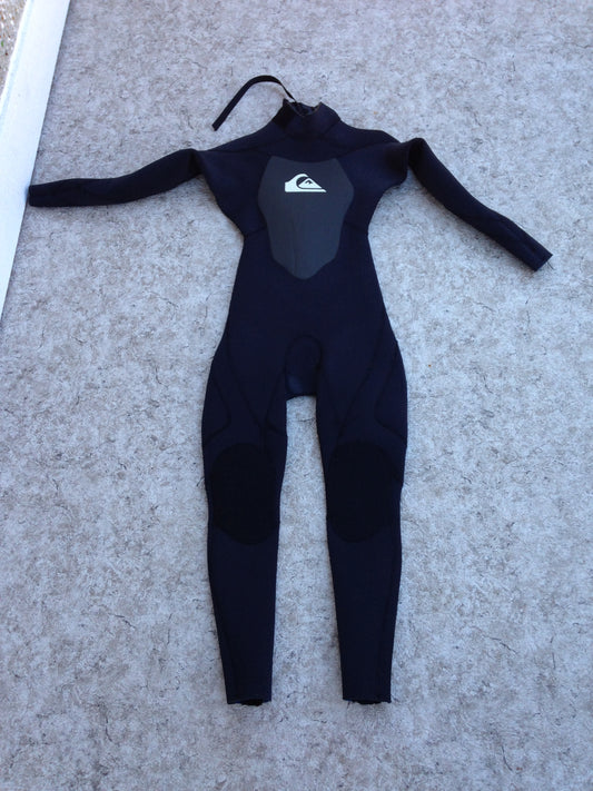 Wetsuit Child Size 10 Full Quick Silver Black 3.0 mm