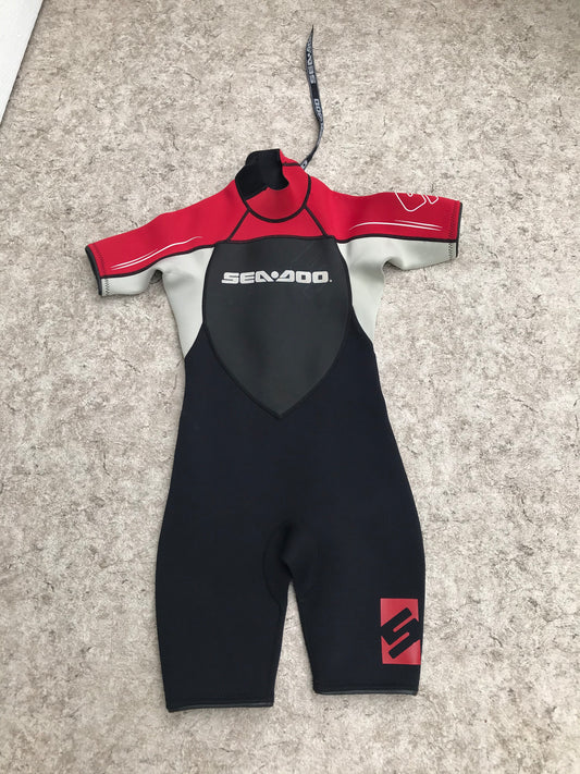 Wetsuit Child Size 10 Sea Doo 2-3 MM Red Black New Demo Model