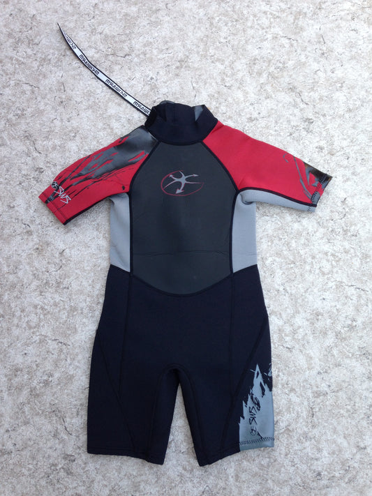 Wetsuit Child Size 10 Skiwarm Black Grey Brick Red 2-3 mm Neoprene Excellent