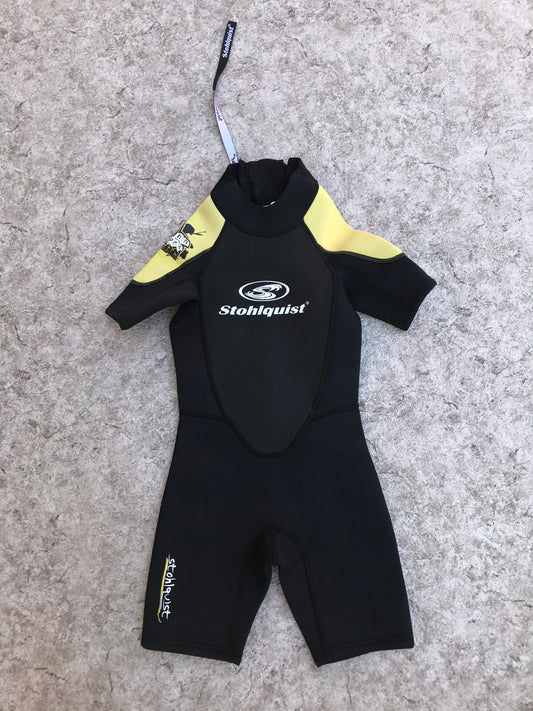 Wetsuit Child Size 6 Stohlquist 2-3 mm Black Yellow