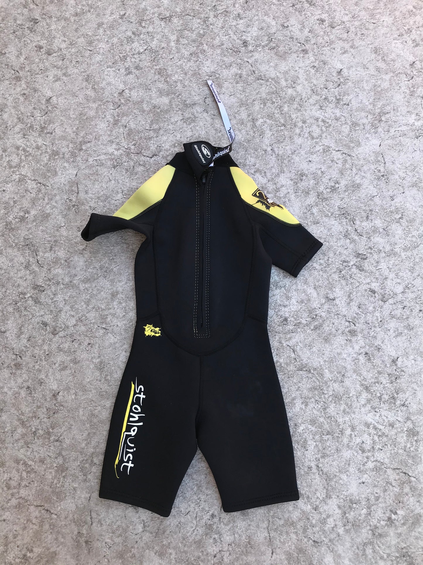 Wetsuit Child Size 6 Stohlquist 2-3 mm Black Yellow