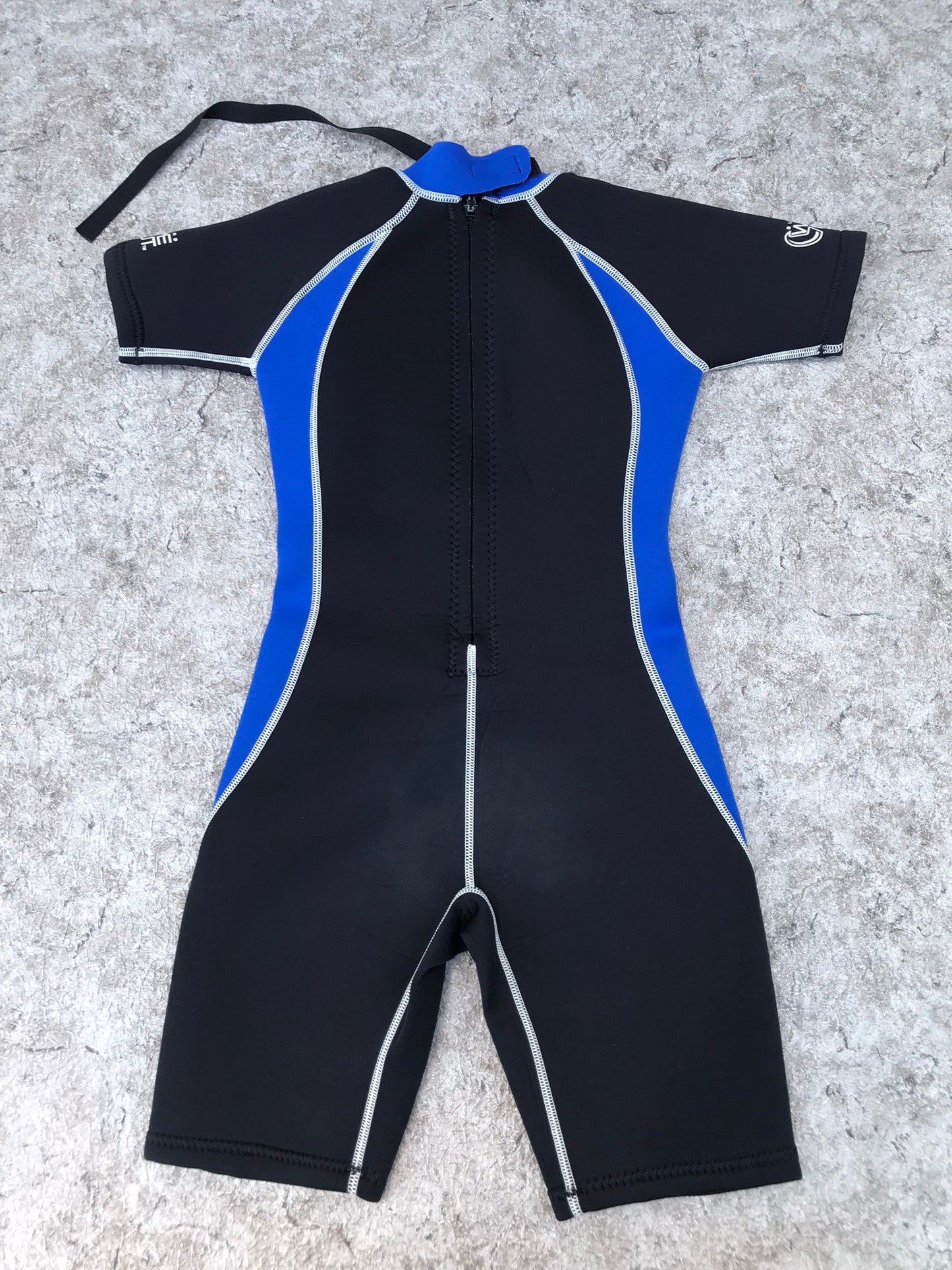 Wetsuit Child Size 7-9 Wipeout Black Blue 2-3 mm Neoprene New Demo Model