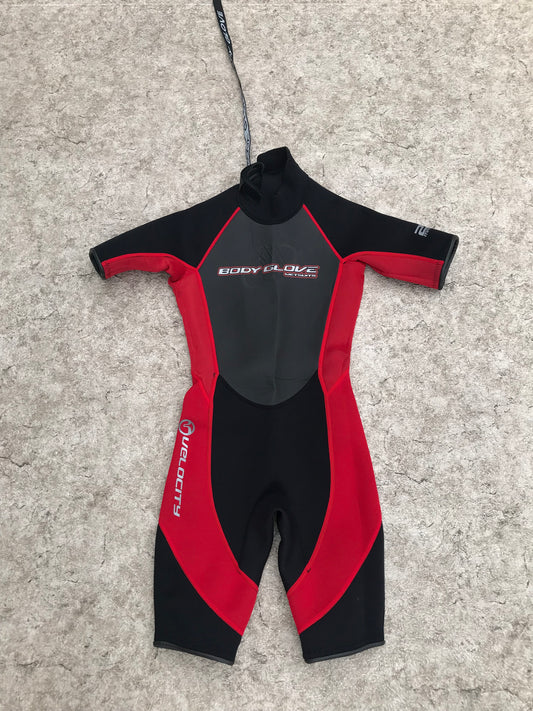 Wetsuit Child Size 8 Body Glove 2 mm Black Red