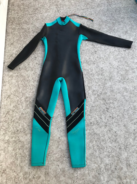 Wetsuit Ladies Full Size Medium Ripcurl 5-4 mm Neoprene Surf Teal Black