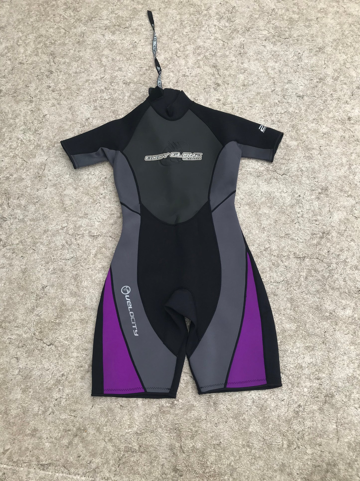 Wetsuit Ladies Size 11-12 Body Glove Black Purple 2-3 mm Excellent