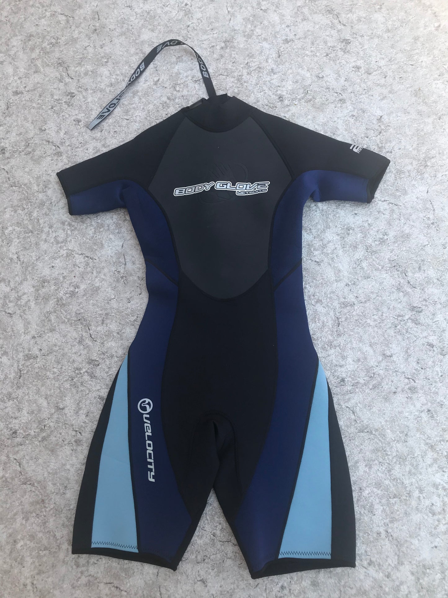 Wetsuit Ladies Size 7-8 Body Glove 2-3 mm Blue Black Neoprene Excellent