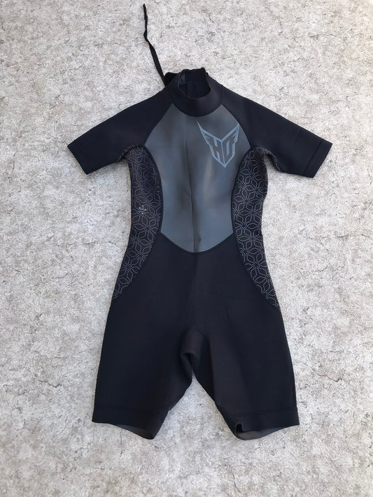 Wetsuit Ladies Size 7-8 HO Sports 2-3 mm Neoprene Black Excellent