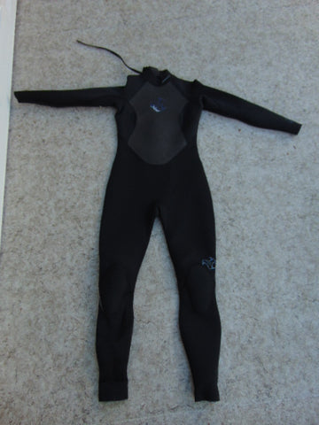 Wetsuit Ladies Size 10 Excel 1 Pc Full 4-3 mm Neoprene Black and Blue Fantastic Quality