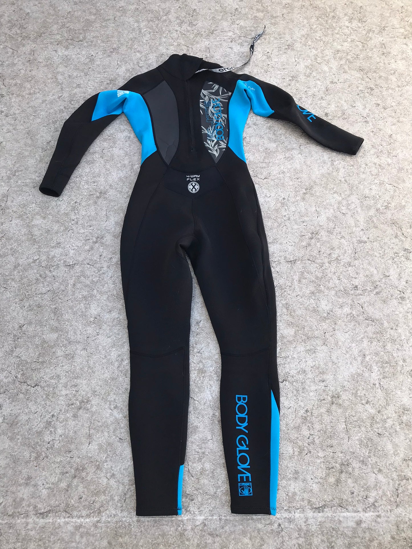 Wetsuit Ladies Size Medium Full Body Glove 3 mm Neoprene Black Blue Surf Dive