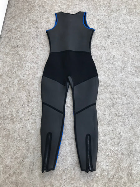 Wetsuit Ladies Size Medium John 2-3 mm Black Blue Excellent
