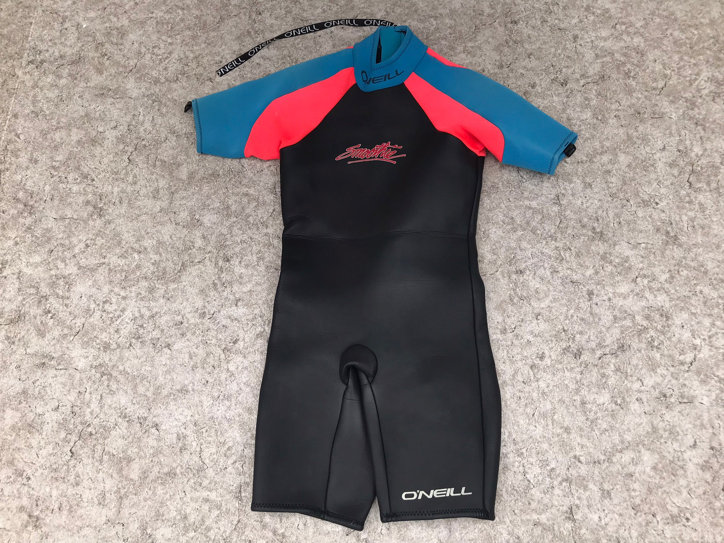 Wetsuit Ladies Size X Large 14 Oneill Black Teal Coral 3-4 mm