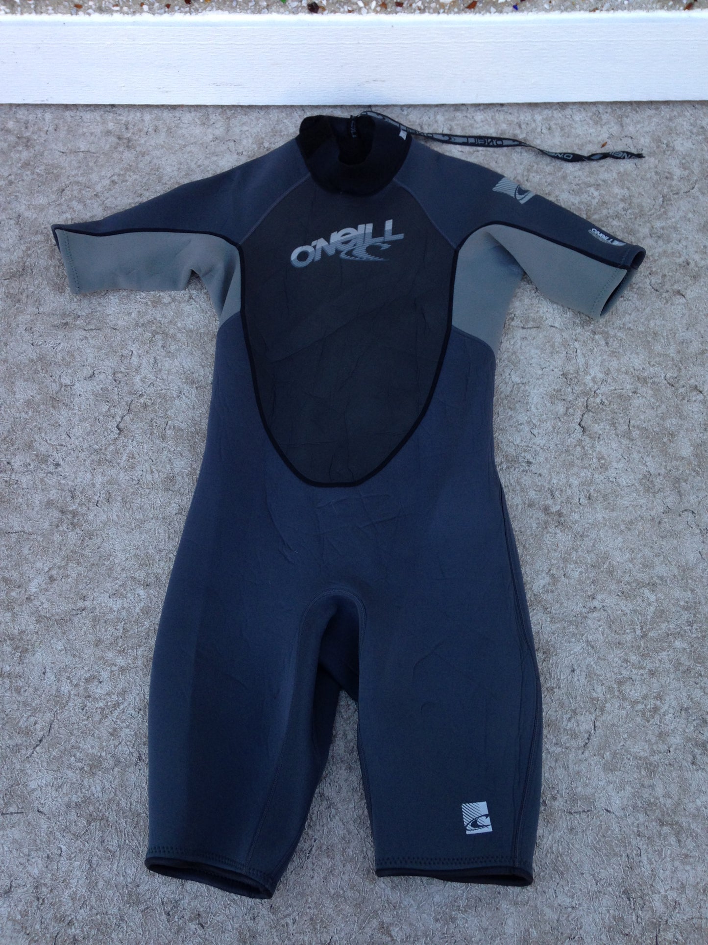 Wetsuit Men's Size Large O'Neil Grey Blue 2-3 mm Excellent