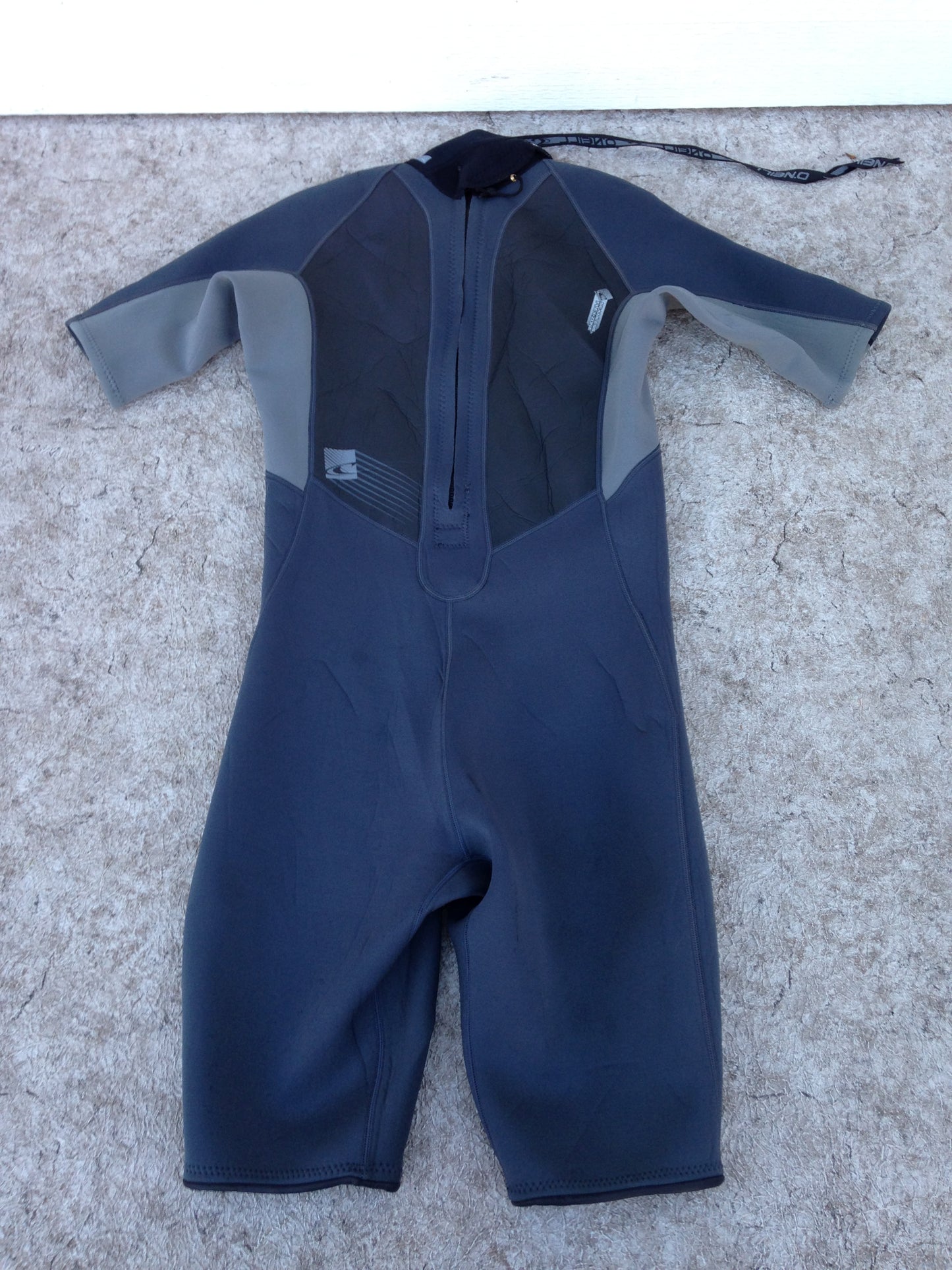 Wetsuit Men's Size Large O'Neil Grey Blue 2-3 mm Excellent