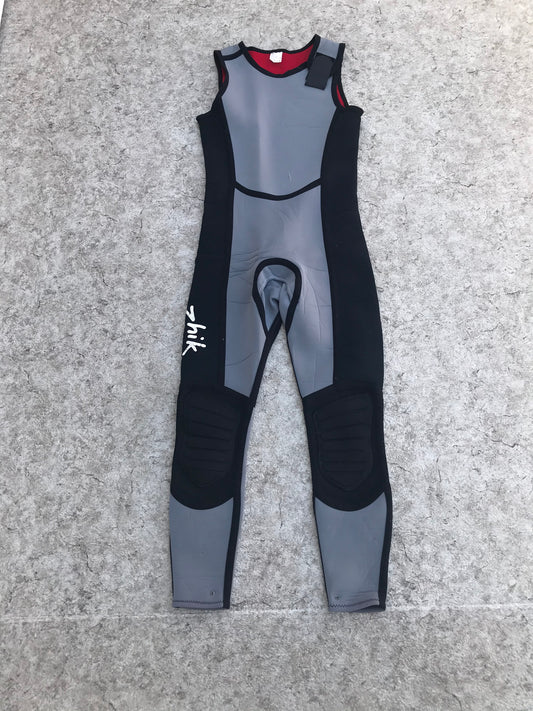 Wetsuit Men's Size Large Surf John Black Grey Red 2-3 mm Neoprene