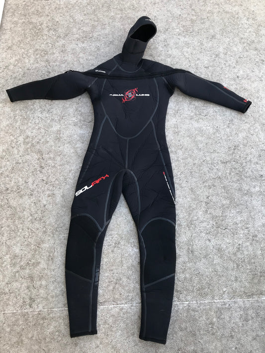 Wetsuit Men's Size Medium Aqua Lung 8.7 Solafx Scuba Diving Surfing Extended Cuffs Fantastic Quality