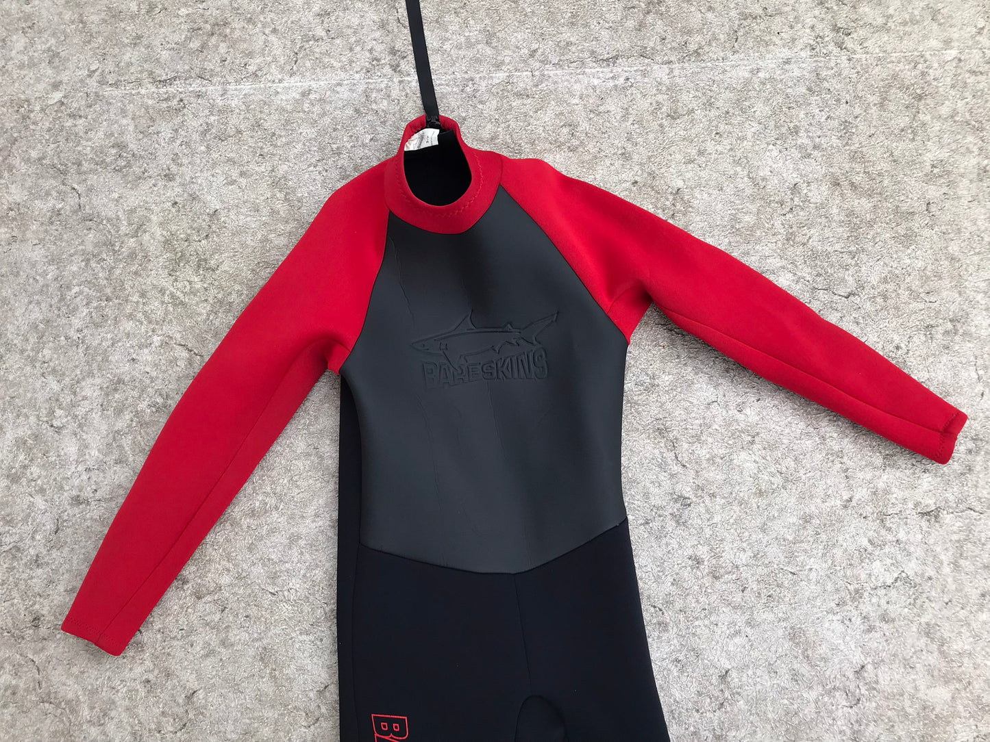Wetsuit Men's Size Small Bareskins Full 3 mm Black Red Excellent