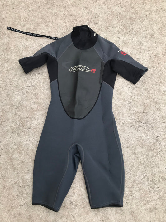 Wetsuit Men's Size Small Oneill 2 mm Grey Red Minor Wear