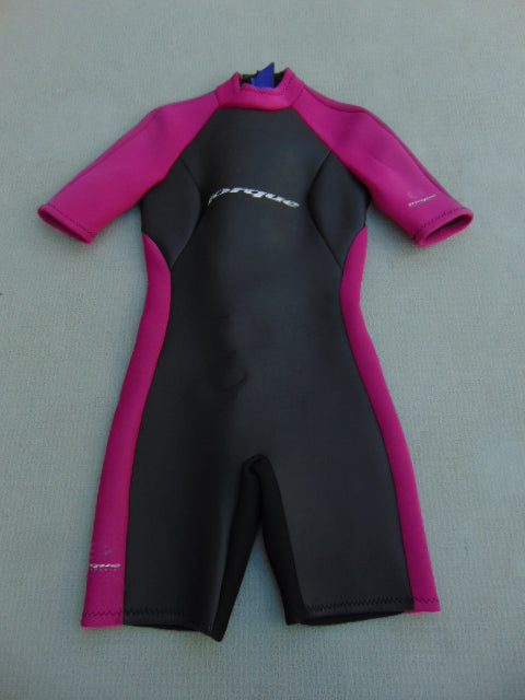 Wetsuit Ladies Size 12 Torque 2-3 mm Neoprene Black Fushia