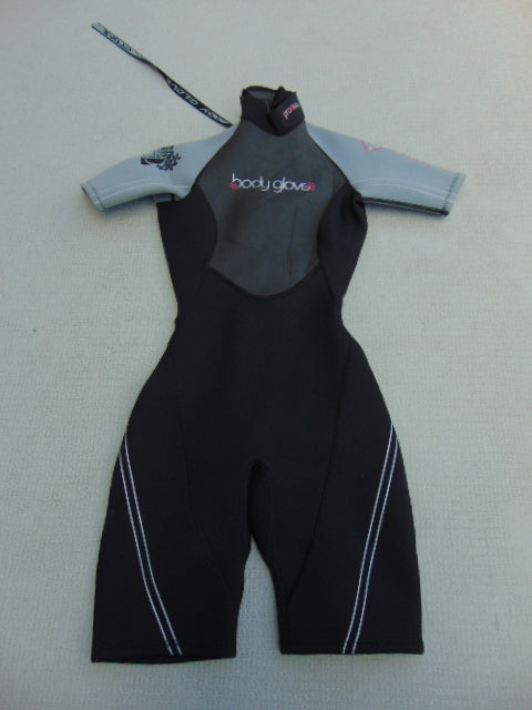 Wetsuit Ladies Size 3-4 Body Glove 2-3 mm Neoprene Black Grey Pink Nice