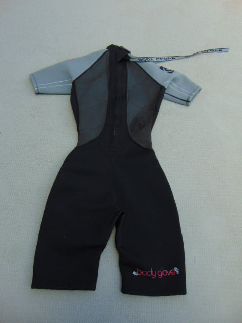 Wetsuit Ladies Size 3-4 Body Glove 2-3 mm Neoprene Black Grey Pink Nice