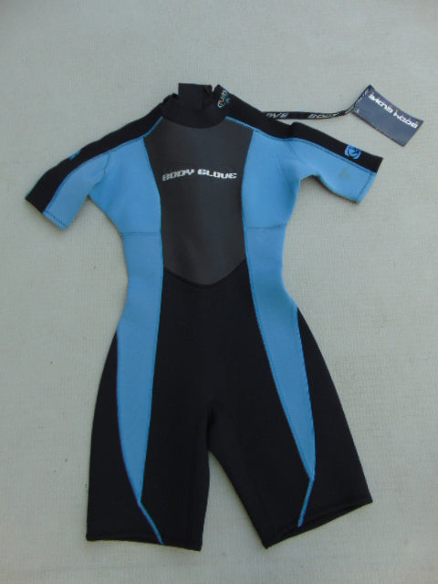 Wetsuit Ladies Size 7-8 Body Glove 2-3 mm Neoprene Blue Black New With Tag As Is Mark