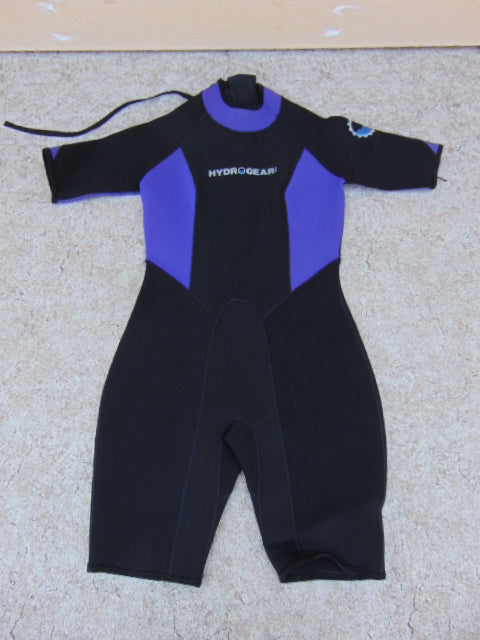 Wetsuit Ladies Size Large 12-14 HydroGear USA 3.0 mm Neoprene Black Purple Excellent
