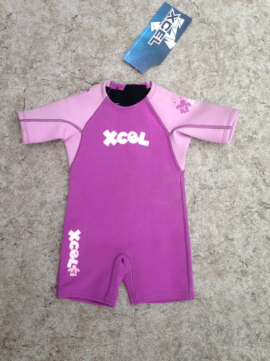 Wetuit Child Size 12-18 month Xcel Pink New With Tags  2 mm Neoprene