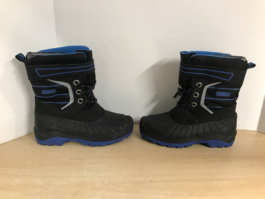 Winter Boots Child Size 4 Kodiak With Liner Blue Black