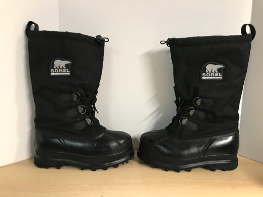 Winter Boots Men's Size 9 Sorel Black With Liner New Demo Model