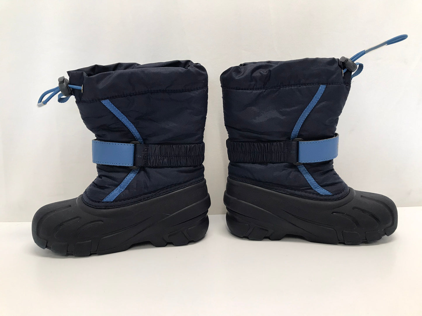 Winter Boots Child Size 12 Sorel Blue Black With Liner Excellent