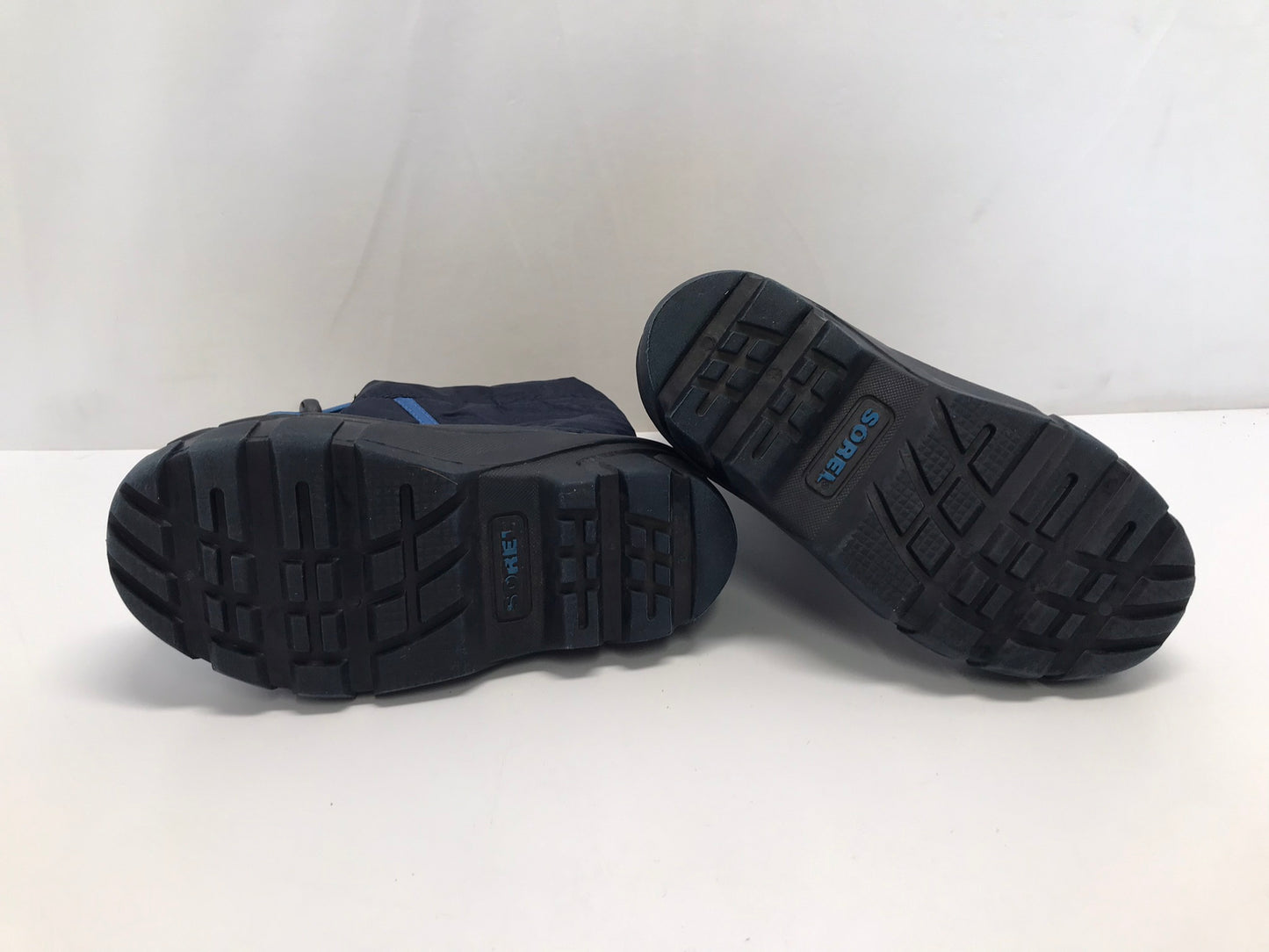 Winter Boots Child Size 12 Sorel Blue Black With Liner Excellent