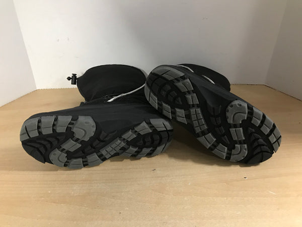 Winter Boots Child Size 3 Ice Fields Black Grey With Liner Excellent