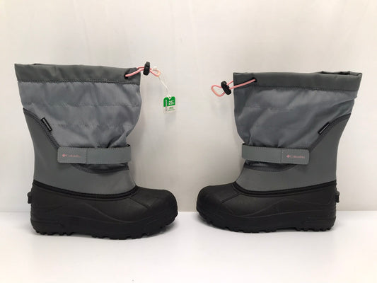 Winter Boots Child Size 4 Columbia New With Tags Grey Pink With Liners