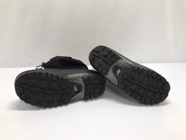 Winter Boots Child Size 5 Youth Sorel Black With Liner Excellent As New