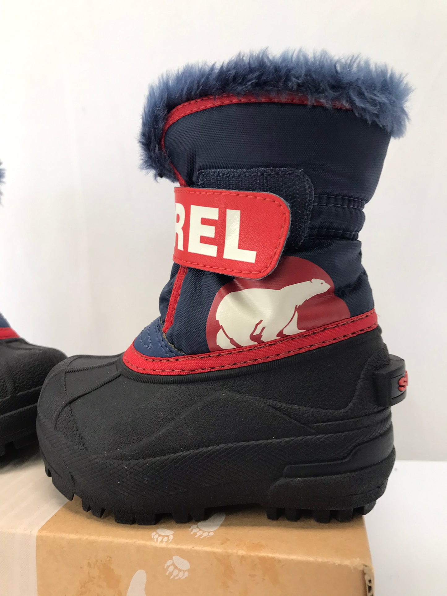 Winter Boots Infant Toddler Size 6 Sorel Blue Red New In Box