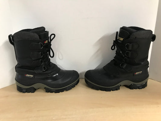 Winter Boots Ladies Size 7 Men's Size 5 Baffin Leather With Liner Excellent