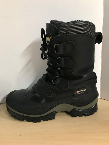 Winter Boots Ladies Size 7 Men's Size 5 Baffin Leather With Liner Excellent