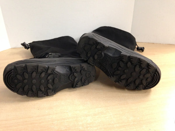 Winter Boots Ladies Size 7 Sorel Black With Liner Excellent